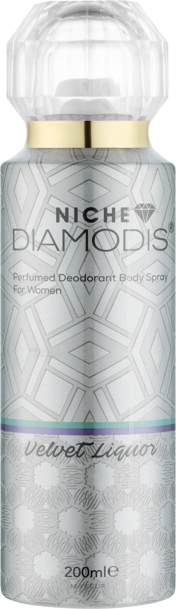 Нишевый дезодорант для тела - Niche Diamodis Velvet Liquor Perfumed Deodorant Body Spray — фото 200ml