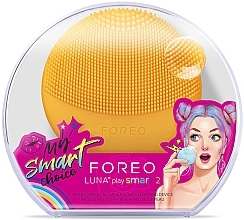 Очищающая насадка-щетка и массажер для лица - Foreo Luna Play Smart 2 Lemon Squeezy — фото N2