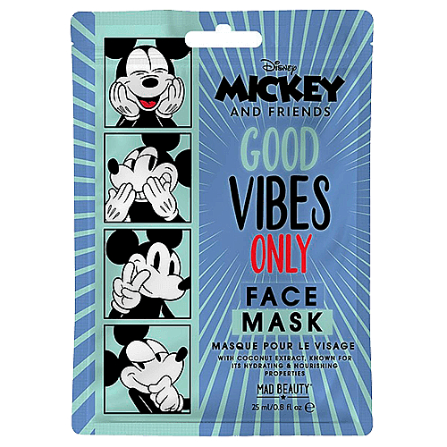 Маска для лица с ароматом кокоса "Микки" - Mad Beauty Donald Mickey and Friends — фото N1