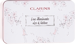 Духи, Парфюмерия, косметика Набор - Clarins (highlighter/6g + lip/perfector/15ml)