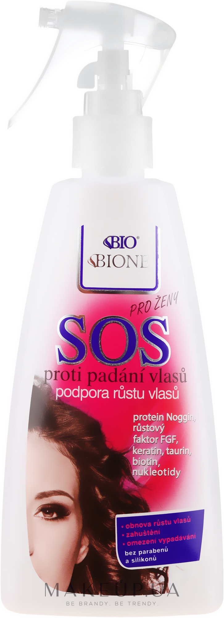 Спрей против выпадения волос - Bione Cosmetics SOS Anti Hair Loss For Women — фото 200ml