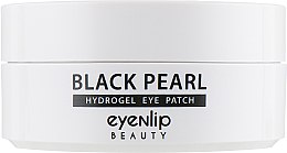 Гидрогелевые патчи с черным жемчугом - Eyenlip Black Pearl Hydrogel Eye Patch — фото N2