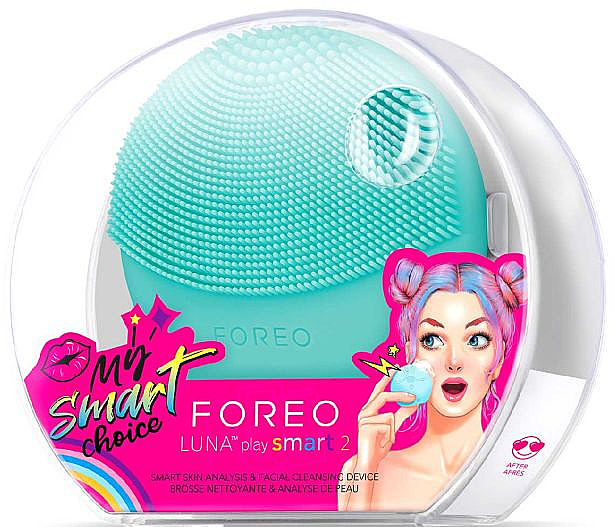 Очищающая насадка-щетка и массажер для лица - Foreo Luna Play Smart 2 Mint for you! — фото N3
