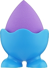 Спонж для макияжа на силиконовой подставке, PF-58, фиолетовый - Puffic Fashion (цвет подставки в асс.) — фото N1