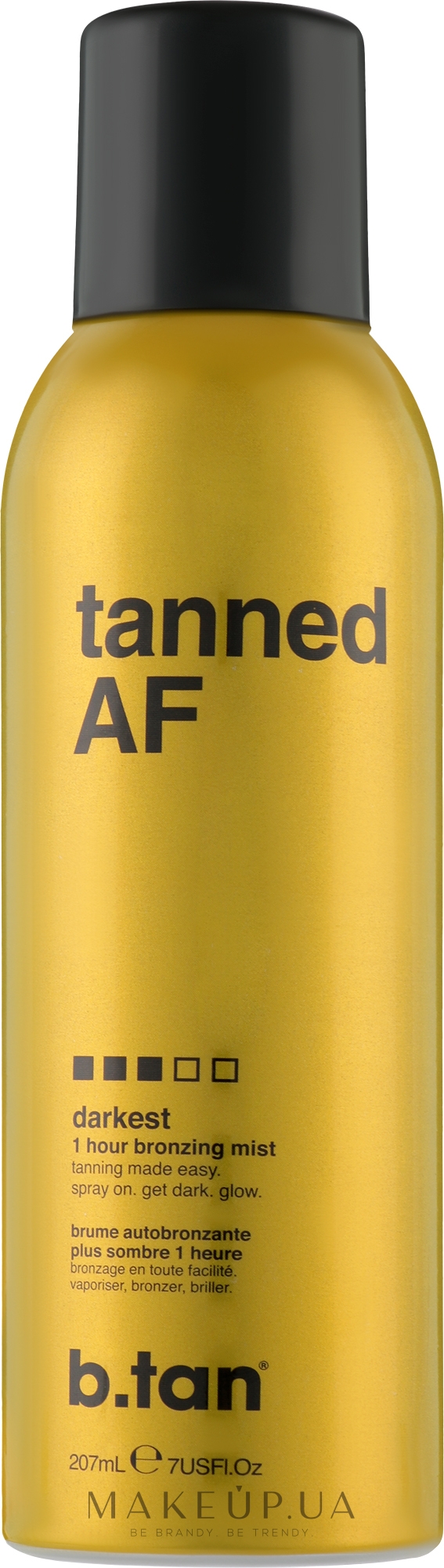 Cпрей для автозасмаги «Tanned Af», бронзувальний - B.tan Self Tan Bronzing Spray — фото 207ml