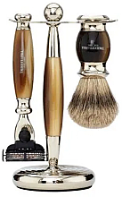 Духи, Парфюмерия, косметика Набор для бритья, Horn - Truefitt & Hill Edwardian Collection MachIII With Badger Brush