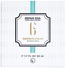 Живильний і відновлювальний нічний крем для обличчя - Gemma's Dream Repair DNA Stem Cells Cream — фото N3