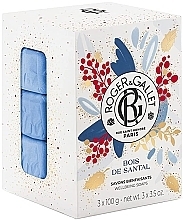 Парфумерія, косметика Набір - Roger&Gallet Bois De Santal Soap Gift Set (soap/3x100g)