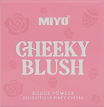 Румяна - Miyo Cheeky Blush Rouge Powder Delightfully Pinky Cheeks — фото N2