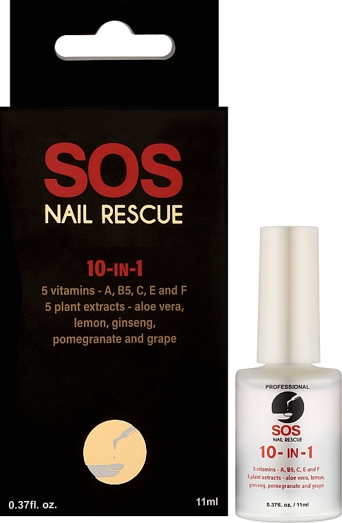 УЦЕНКА Комплекс витаминов для ногтей "10 в 1" - SOS Nail Rescue 10 In 1 * — фото N2