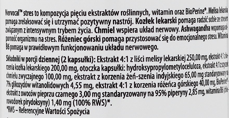 Дієтична добавка "Стрес", 60 шт. - Pharmovit Herballine — фото N3