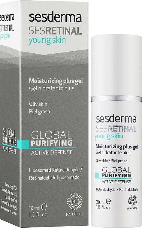 Гель для лица - SesDerma Laboratories Sesretinal Young Moisturizing Plus Gel — фото N2