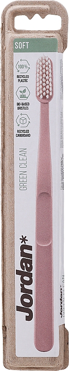 Зубна щітка, м'яка, рожева - Jordan Green Clean Soft — фото N1