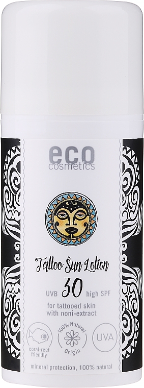 Солнцезащитный лосьон для кожи с татуировками - Eco Cosmetics Tattoo Sun Lotion SPF 30 — фото N1