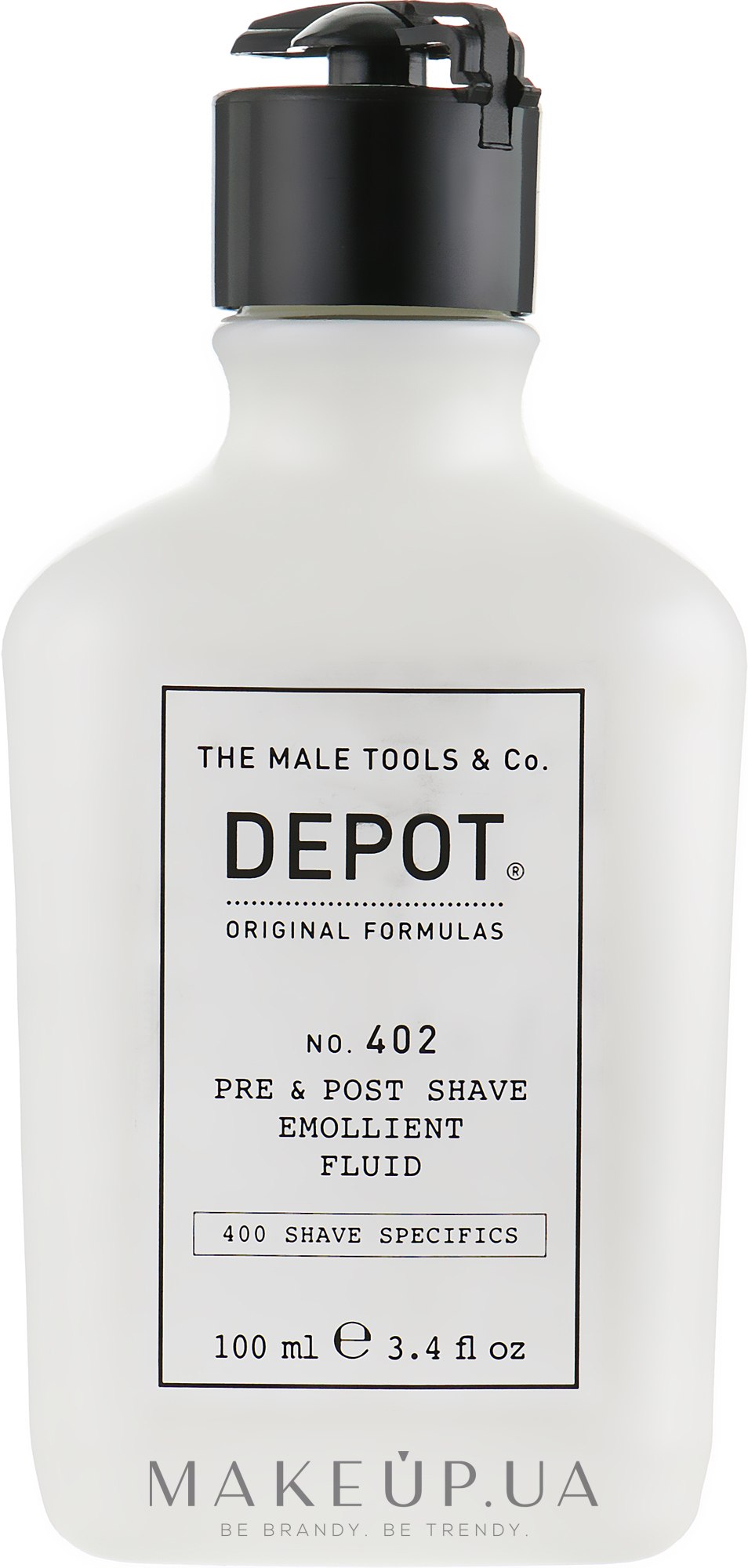 Смягчающая жидкость до и после бритья - Depot Shave Specifics 402 Pre & Post Shave Emollient Fluid  — фото 100ml