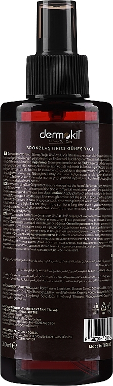 Натуральна олія для засмаги - Dermokil Natural Sun Care Bronzing Sun Oil — фото N2