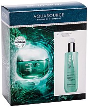 Парфумерія, косметика Набір - Biotherm Aquasource (f/cr/50ml + clean/milk/200ml)