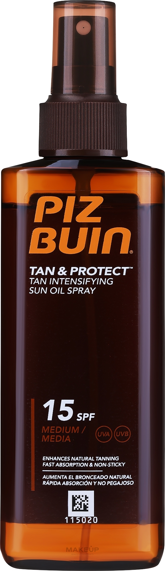 Захисна олія для швидкої засмаги - Piz Buin Tan&Protect Tan Accelerating Oil Spray SPF15 — фото 150ml