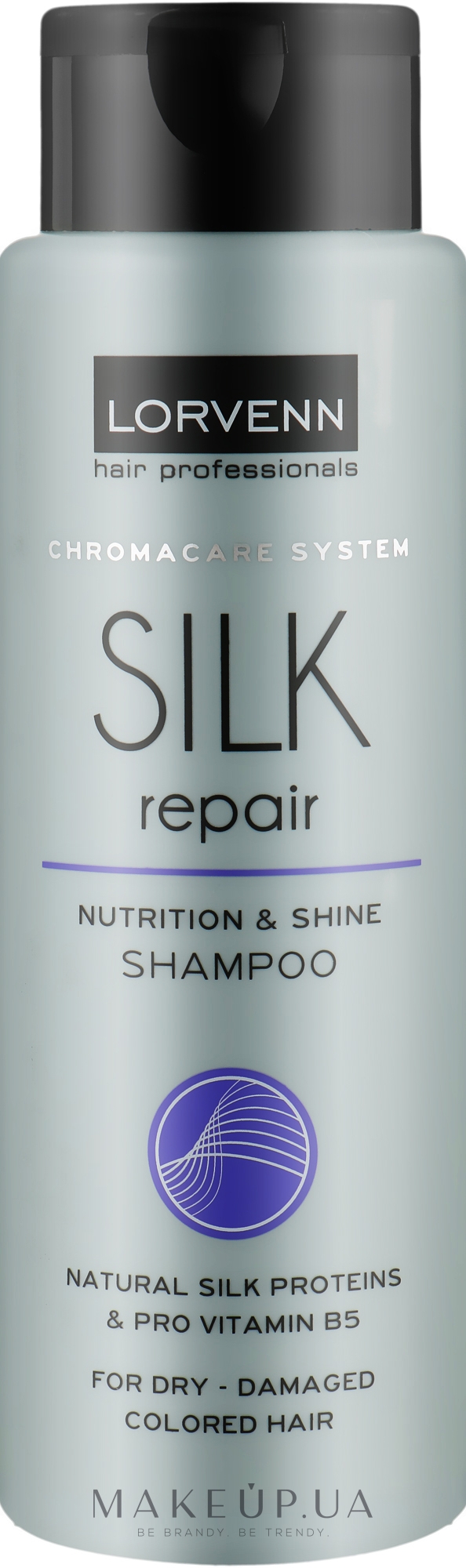 Шампунь для сухих, поврежденных, окрашенных волос - Lorvenn Silk Repair Nutrition & Shine Shampoo — фото 300ml