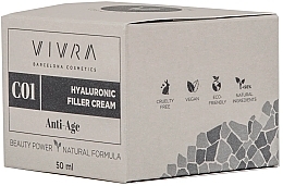 Антивіковий крем з гіалуроновою кислотою - Vivra Hyaluronic Filler Cream Anti-Age — фото N3