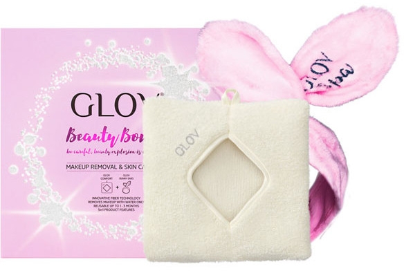 Набір - Glov Spa Beauty Bomb Set (glove/1pcs + headband/1pcs) — фото N1