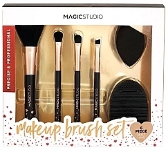 Парфумерія, косметика Набір пензлів для макіяжу і спонжів, 6 шт. - Magic Studio Make-Up Brush Set