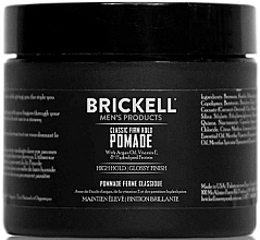 Гелевая помада сильной фиксации для укладки волос - Brickell Men's Products Classic Firm Hold Gel Pomade — фото N1