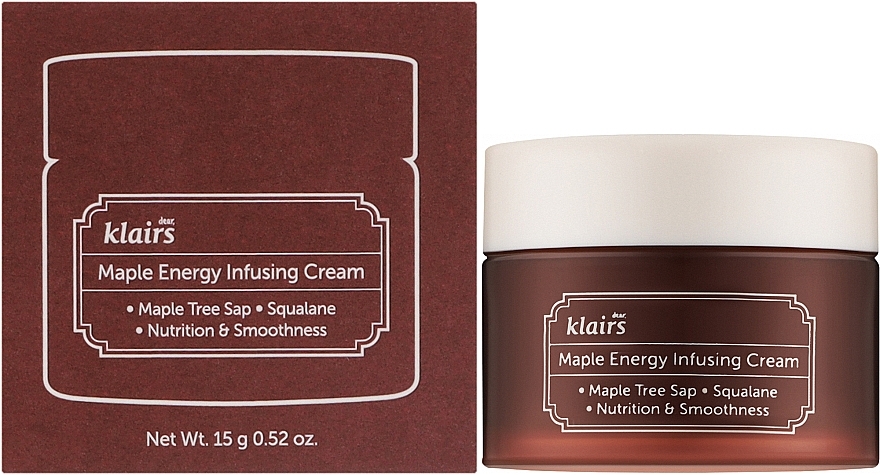 Живильний крем із кленовим соком - Dear Klairs Maple Energy Infusing Cream — фото N2