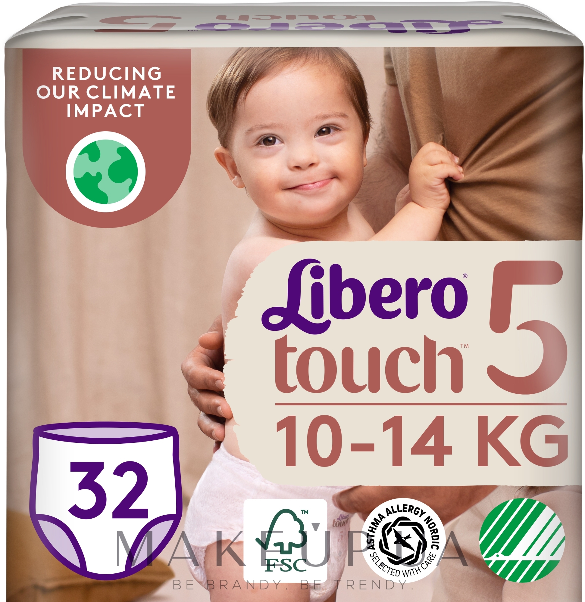 Подгузники-трусики детские Touch Pants 5 (10-14 кг), 32 шт. - Libero — фото 32шт