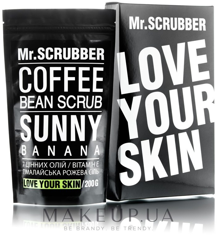 Кофейный скраб для тела - Mr.Scrubber Sunny Banana Scrub — фото 200g