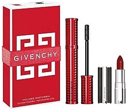 Парфумерія, косметика Набір - Givenchy Volume Disturbia The Couture Look (masc/8ml + lipstick/1,5g)