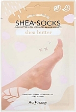 Педикюрні шкарпетки з маслом ши - Avry Beauty Shea Socks Shea Butter — фото N1