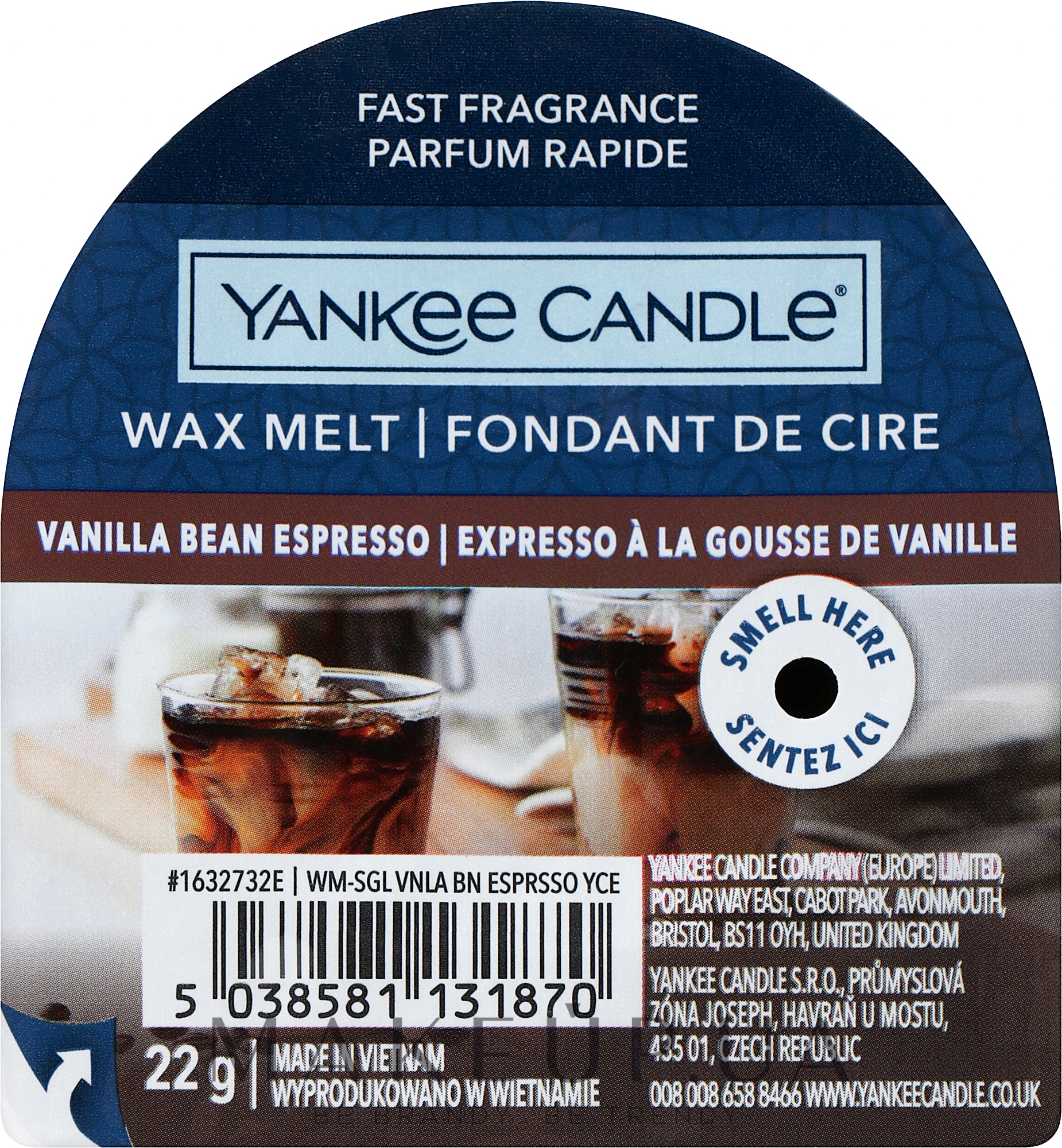 Ароматический воск - Yankee Candle Wax Melt Vanilla Bean Espresso — фото 22g
