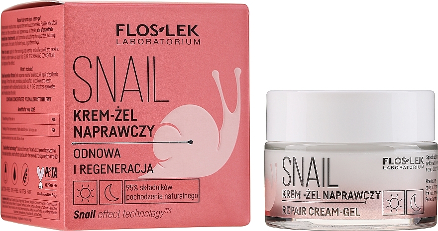 Восстанавливающий крем-гель для лица - Floslek Skin Care Expert All In One Repair Cream-Gel — фото N2