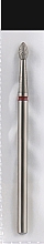 Фреза алмазная, пуля, L-4 мм, 2.3 мм, красная - Head The Beauty Tools — фото N1