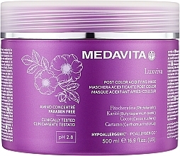 Маска постколор для окрашенных волос - Medavita Luxviva Post Color Acidifying Mask — фото N3