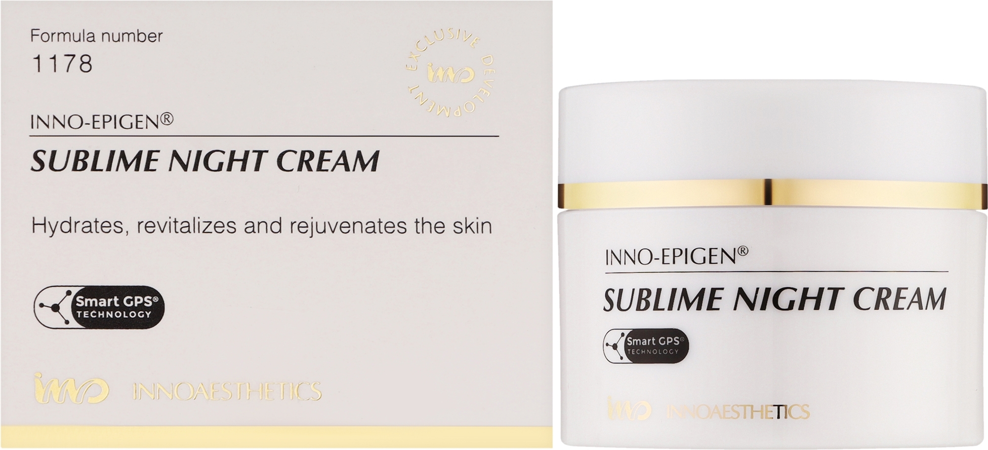 Нічний крем для обличчя - Innoaesthetics Inno-Epigen Sublime Night Cream — фото 50ml