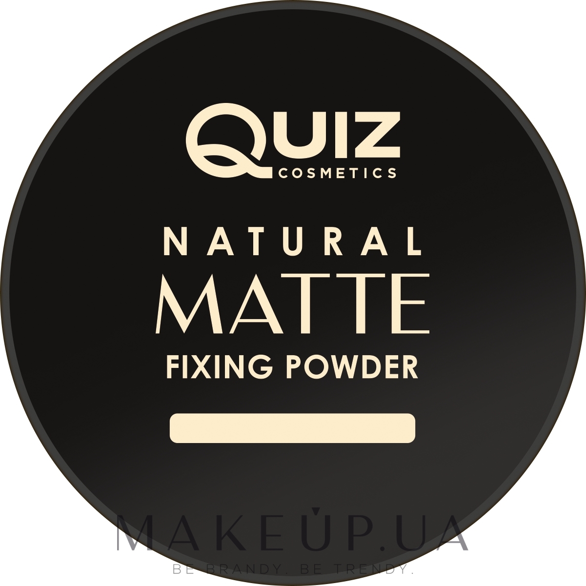 Пудра для закрепления макияжа - Quiz Cosmetics Natural Matte Fixing Powder — фото 5g