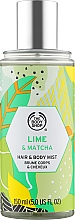 Парфумерія, косметика Спрей для волосся й тіла "Лайм і матча" - The Body Shop Lime & Matcha Hair & Body Mist