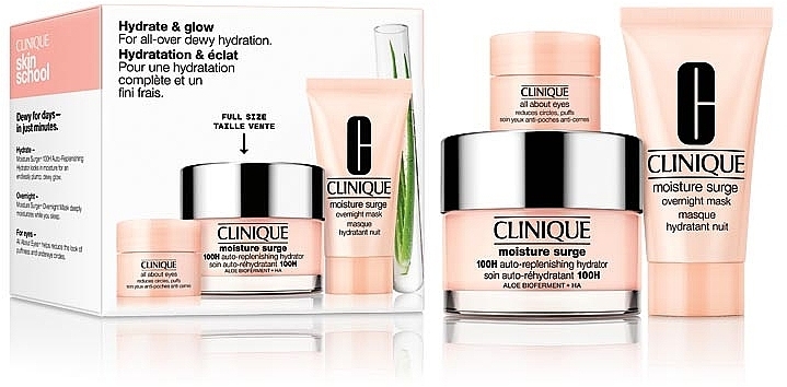 Набор - Clinique Hydrate & Glow Set (gel/50 ml + mask/30 ml + eye/gel/5 ml) — фото N1