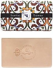 Мило "Сандал і боби тонка" - Castelbel Portuguese Tiles Santal & Tonka Soap — фото N1