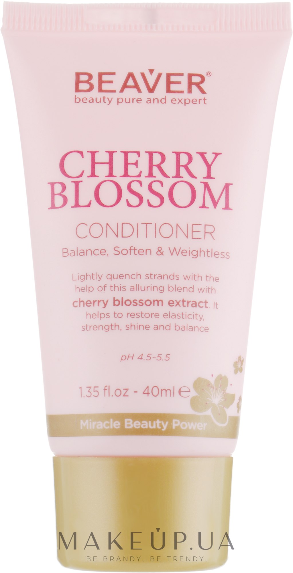 Кондиционер для ежедневного использования с экстрактом цветов Сакуры - Beaver Professional Cherry Blossom Conditioner — фото 40ml