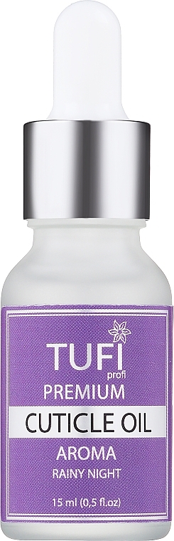 Масло для кутикулы "Дождливая ночь" - Tufi Profi Premium Aroma — фото N1
