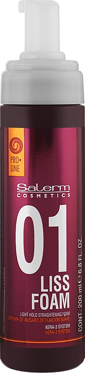 Выпрямляющая пенка сильной фиксации - Salerm Pro Line Liss Foam — фото N1