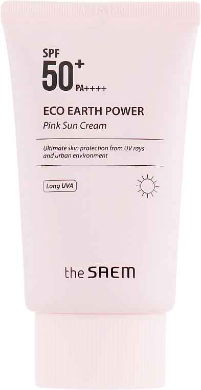 УЦІНКА Сонцезахисний крем з каламіном - The Saem Eco Earth Power Pink Sun Cream * — фото N5