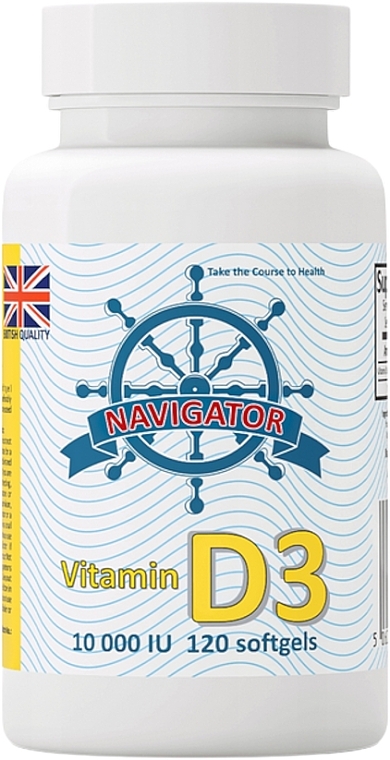 Вітамін D3, в капсулах - Navigator Vitamin D3 10000 IU — фото N3