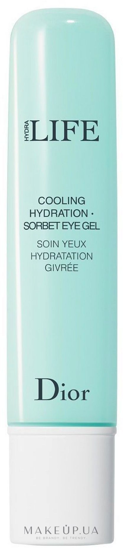 Гель-сорбет для контура глаз - Dior Hydra Life Cooling Hydration Sorbet Eye Gel — фото 15ml