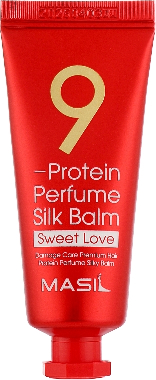 Незмивний бальзам для захисту волосся з ароматом гібіскусу і троянди - Masil 9 Protein Perfume Silk Balm Sweet Love