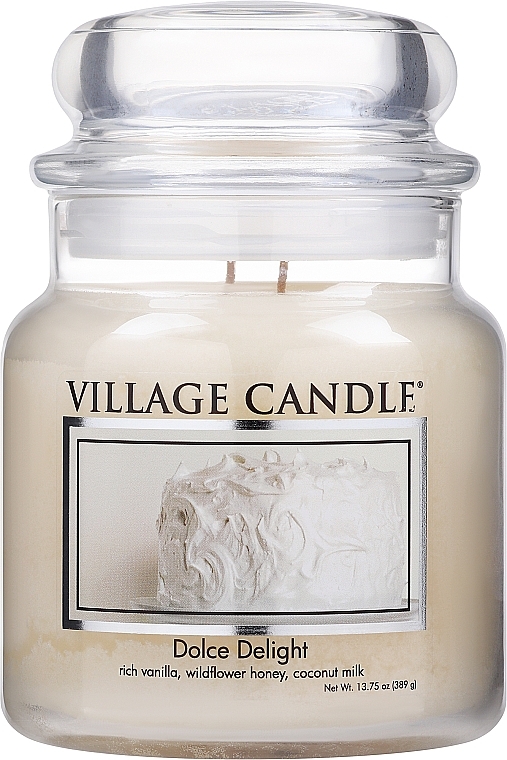Ароматическая свеча в банке "Сладкое удовольствие" - Village Candle Dolce Delight — фото N3
