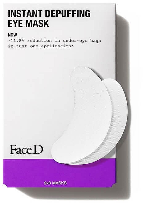 Миттєва заспокійлива маска для шкіри навколо очей - FaceD Instant Depuffing Eye Mask — фото N1